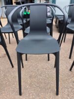 Vitra Belleville Chairs | Black Stackable Sophisticated Meeting Seat - Set of 24 - Image 6