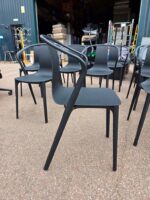 Vitra Belleville Chairs | Black Stackable Sophisticated Meeting Seat - Set of 24 - Image 7