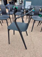 Vitra Belleville Chairs | Black Stackable Sophisticated Meeting Seat - Set of 24 - Image 10