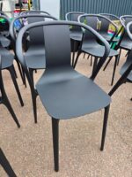 Vitra Belleville Chairs | Black Stackable Sophisticated Meeting Seat - Set of 24 - Image 16