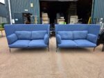 &Tradition Cloud Booth Sofa Pair by Luca Nichetto | High Back, Blue - Set of 2