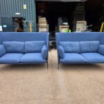 &Tradition Cloud Booth Sofa Pair by Luca Nichetto | High Back, Blue - Set of 2