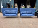 &Tradition Cloud Booth Sofa Pair by Luca Nichetto | High Back, Blue - Set of 2 - Image 11