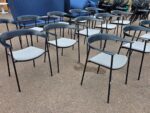 Paustian ASAP Meeting Chair | Grey Padded Seat, Black Steel Frame - Set of 14 - Image 2