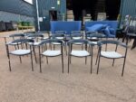 Paustian ASAP Meeting Chair | Grey Padded Seat, Black Steel Frame - Set of 14 - Image 4
