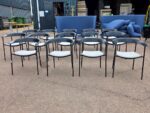 Paustian ASAP Meeting Chair | Grey Padded Seat, Black Steel Frame - Set of 14 - Image 5