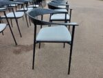 Paustian ASAP Meeting Chair | Grey Padded Seat, Black Steel Frame - Set of 14 - Image 7