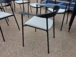 Paustian ASAP Meeting Chair | Grey Padded Seat, Black Steel Frame - Set of 14 - Image 9