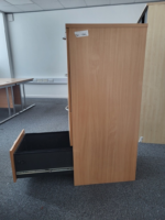 Office Lockable Filing Cabinet | 4 Drawer  Modern Wood-Effect Storage Unit - Image 2
