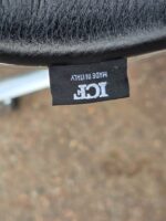 ICF Swivel Meeting Chairs | Set of 4 | Genuine Leather, Chrome Base on Castors - Image 6