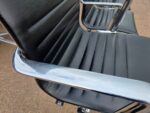 ICF Swivel Meeting Chairs | Set of 4 | Genuine Leather, Chrome Base on Castors - Image 16