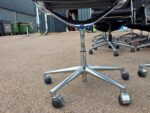 ICF Swivel Meeting Chairs | Set of 4 | Genuine Leather, Chrome Base on Castors - Image 21