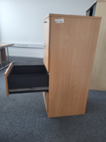 Office Lockable Filing Cabinet | 4 Drawer  Modern Wood-Effect Storage Unit - Image 7