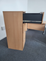 Office Lockable Filing Cabinet | 4 Drawer  Modern Wood-Effect Storage Unit - Image 8