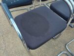 Cantilever Meeting Chairs | Black Upholstered Seat + Chrome Frame - Set of 22 - Image 17