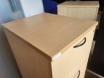 4 Drawer Filing Cabinet | A4 Suspension File Lockable Storage | Beech Finish - Image 6
