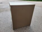 Metal Office Filing Cabinet - 2 Drawer Lockable Desk-High Unit | Brown & Cream - Image 6