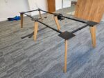Large Meeting Office Table | Oak-Effect Top | Integrated Power Module - 300cm - Image 6