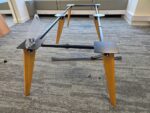 Large Meeting Office Table | Oak-Effect Top | Integrated Power Module - 300cm - Image 7