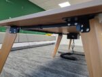 Large Meeting Office Table | Oak-Effect Top | Integrated Power Module - 300cm - Image 9
