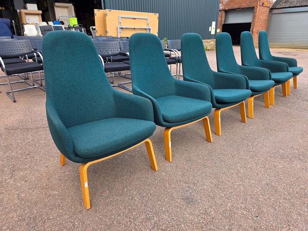 57-399 High Back Accent Chairs | Teal Fabric | Lounge / Reception Seating - Set of 6 - Image 1