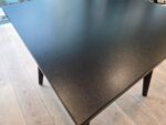 Square Black Dining Table | Meeting/Café /Lounge | Adjustable Feet - 80cm - Image 7