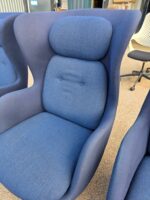 Fritz Hansen Ro Luxury Lounge Chairs | Navy Blue | by Jaime Hayon - Set of 4 - Image 10
