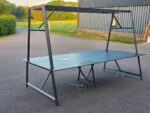 Frovi Relic Cloud Collaboration Table | Rustic Top, Metal Frame | 310cm Wide