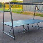 Frovi Relic Cloud Collaboration Table | Rustic Top, Metal Frame | 310cm Wide