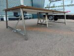 Frovi Relic Cloud Collaboration Table | Rustic Top, Metal Frame | 310cm Wide - Image 3