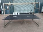 Frovi Relic Cloud Collaboration Table | Rustic Top, Metal Frame | 310cm Wide - Image 4