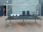 Frovi Relic Cloud Collaboration Table | Rustic Top, Metal Frame | 310cm Wide - Image 6