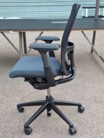 Haworth Zody Comforto Ergonomic Mesh Task Office Chair | Grey Seat | Adjustable - Image 4