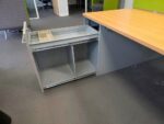 4 Person Bench Desk, Workstation Bank | Screens + 4 Integrated Pedestals - 160cm - Image 17