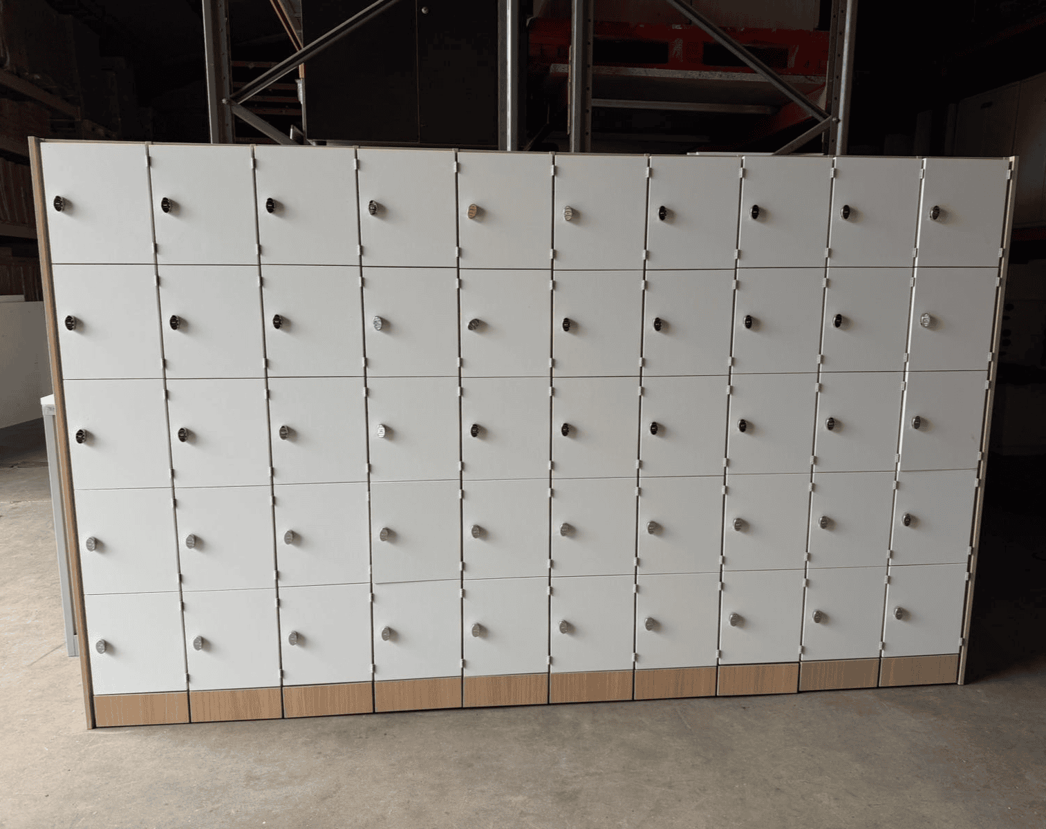 Buy Used Office Furniture Online - Multiple Compartments Safety Locker by My Used Furniture – Lockable Staff Storage with 50 Doors