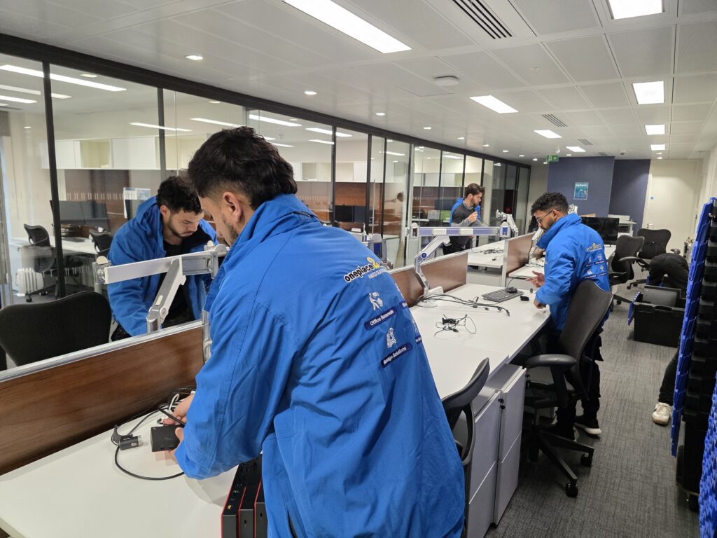 NEAT IT AND HARDWARE REMOVAL BY MYUSEDFURNITURE DURING OFFICE RECYLCING SERVICE