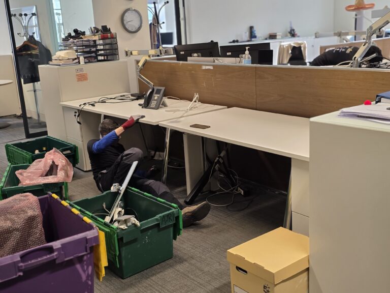 IT EQUIPMENT SAFELY REMOVED IN Office Furniture Recycling Services OFFERED BY MY USED FURNITURE / ONEPLACE2SAVE