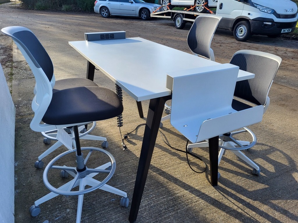 steelcase be-free high table 160cm + 4 cobi used office furniture