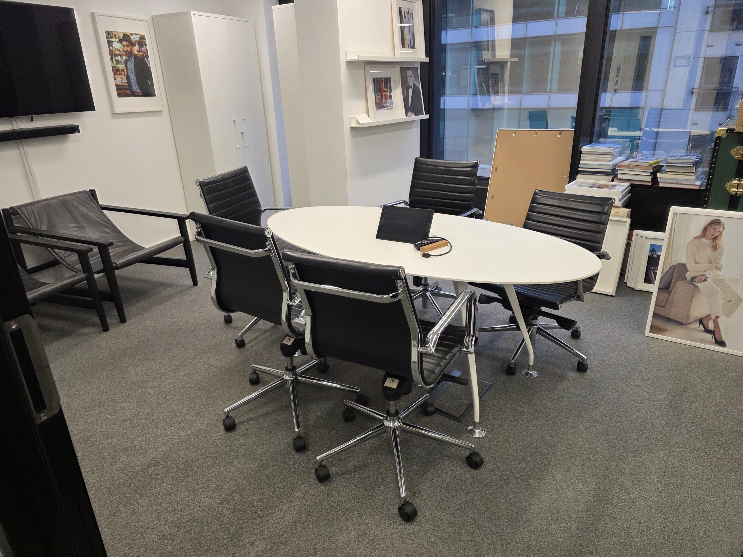 Office seating in a professional workspace setup
