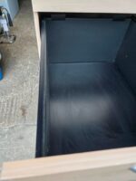 4 Drawer Filing Cabinet | Office Maple-Effect Storage with Plastic Handles - Image 8