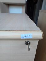 4 Drawer Filing Cabinet | Office Storage Lockable Maple-Effect with Handles - Image 2