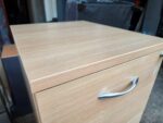 4 Drawer Filing Cabinet | Beech-Effect Office Storage with Lockable Drawers - Image 5
