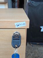 4 Drawer Filing Cabinet | Beech-Effect Office Storage with Lockable Drawers - Image 9