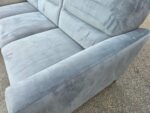 L-Shape Corner Grey Sofa with Suede-Effect Fabric | 5 Seaters, Wooden Feet - Image 13