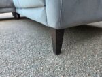 L-Shape Corner Grey Sofa with Suede-Effect Fabric | 5 Seaters, Wooden Feet - Image 14
