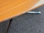 Knoll Inc Boardroom Table with Chrome Base | Elegant Oval Wood Top - 244cm - Image 9