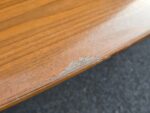 Knoll Inc Boardroom Table with Chrome Base | Elegant Oval Wood Top - 244cm - Image 10