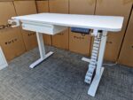 OHX White Electric Desk | Standing, Height Adjustable Workstation - 120x60cm - Image 4