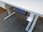 OHX White Electric Desk | Standing, Height Adjustable Workstation - 120x60cm - Image 9