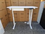 OHX White Electric Desk | Standing, Height Adjustable Workstation - 120x60cm - Image 15